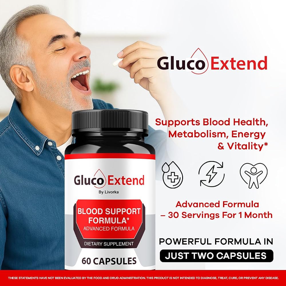 LIVORKA Gluco Extend Capsules Supports Healthy Levels - 180 Capsules - image 2