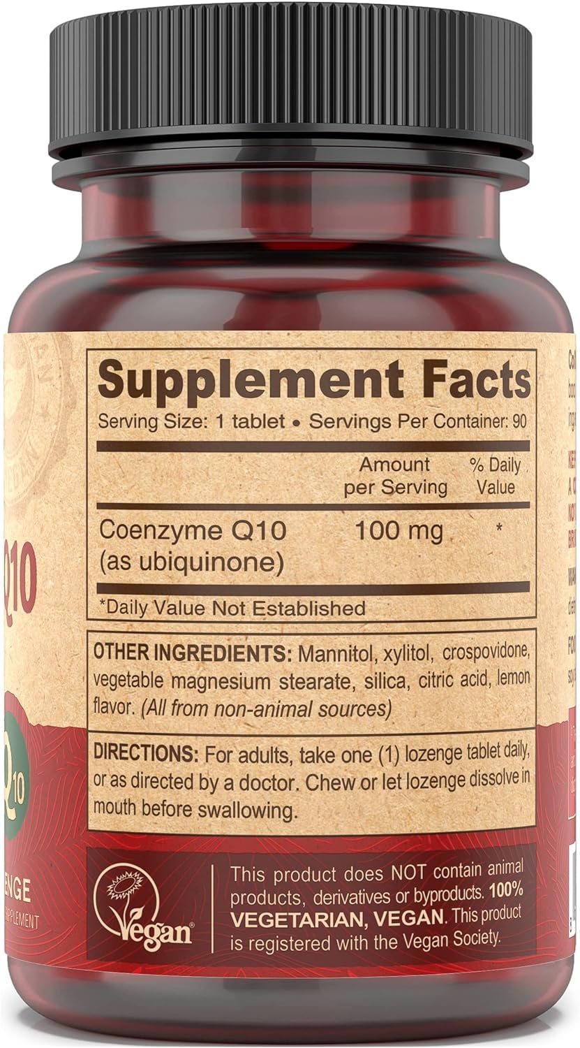 DEVA Vegan Coenzyme Q10 100mg Chewable - 180 Tablets - image 3