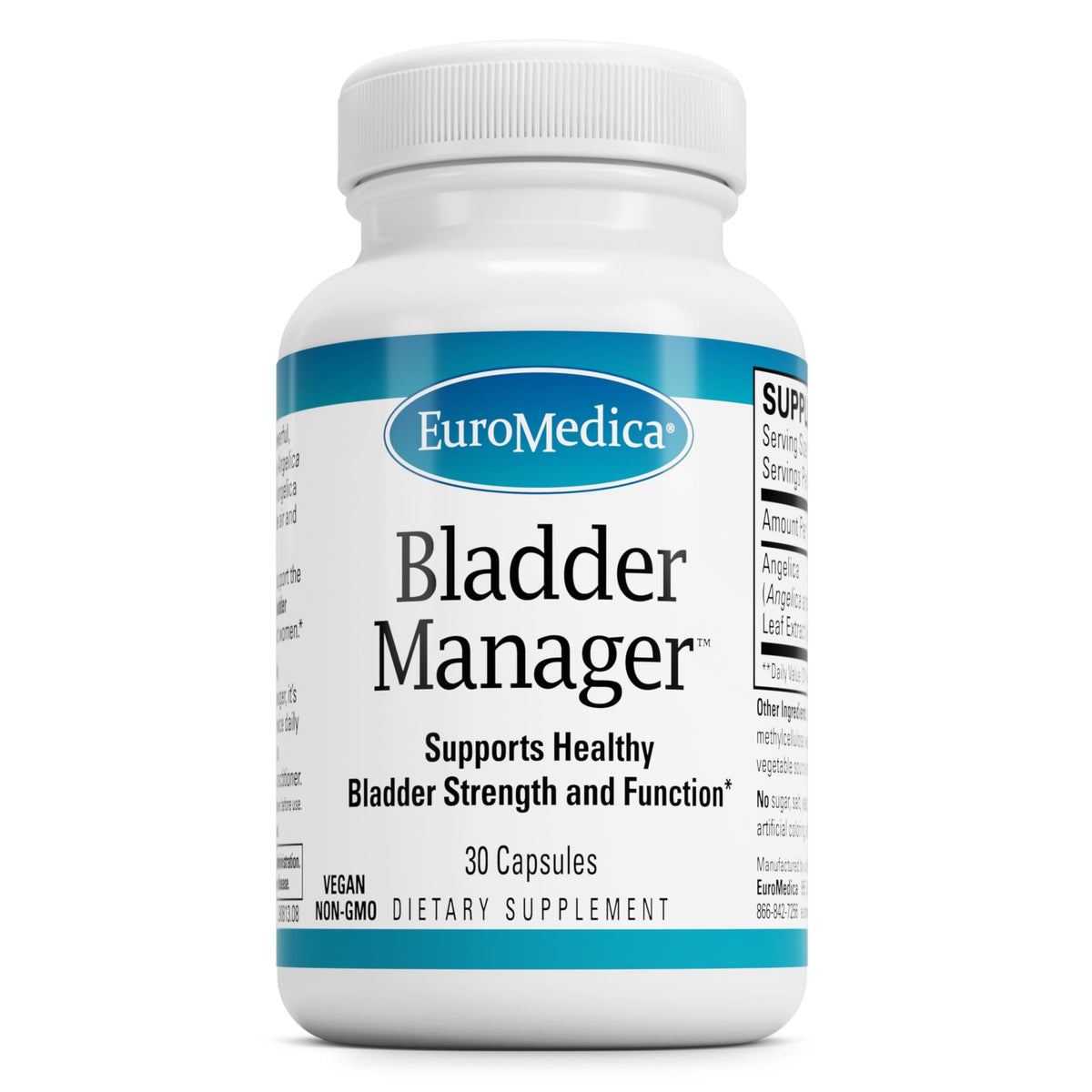 EuroMedica Bladder Manager Herbal Supplement - 30 Capsules