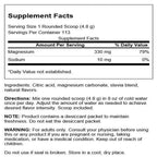 Swanson Mellow Mag Magnesium Powder Strawberry Kiwi - 19 oz - image 2