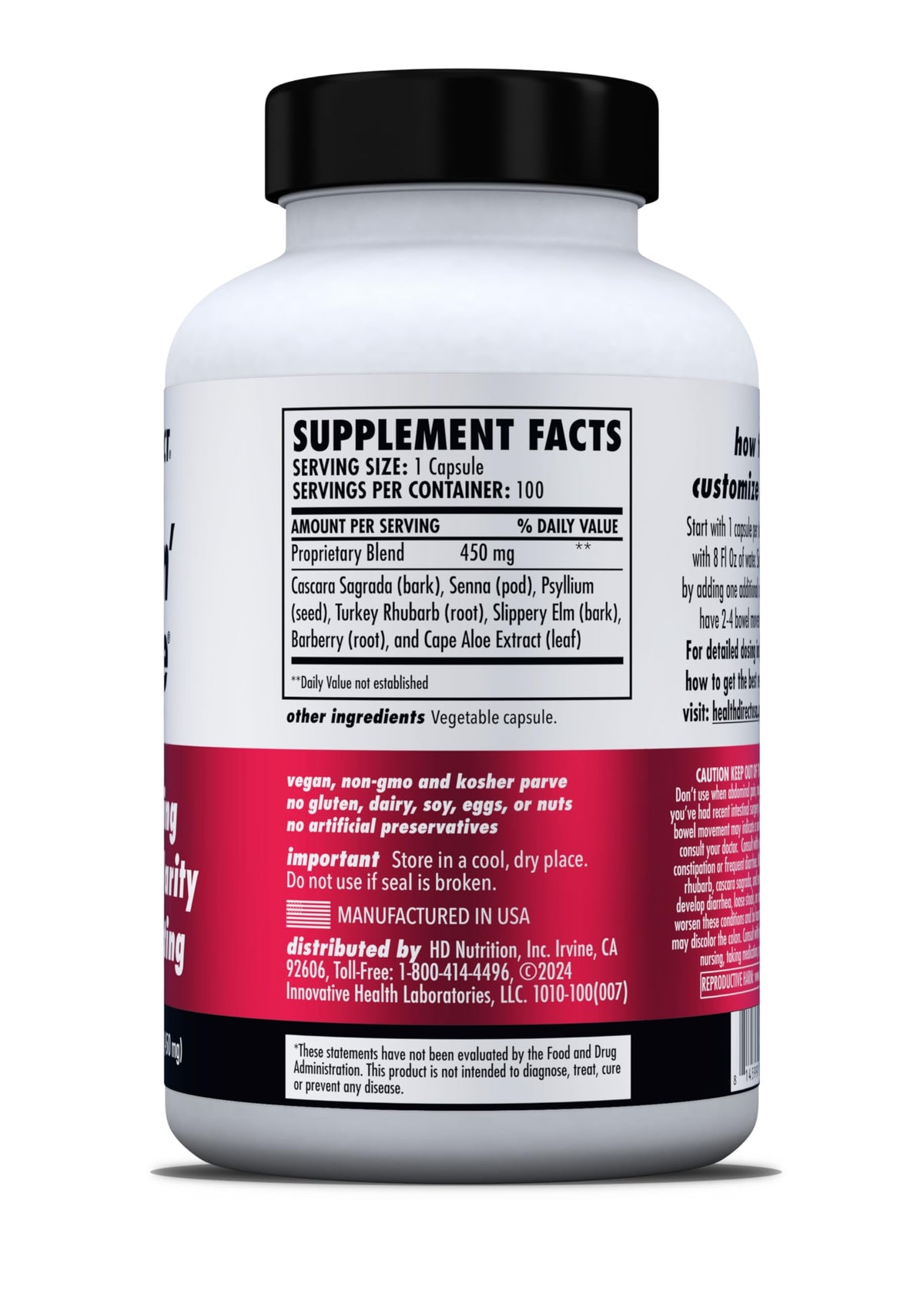 HEALTH DIRECT Sculpt n' Cleanse Herbal Colon Cleanse - 100 Capsules - image 5