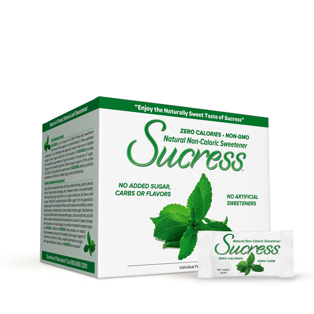 ANDREW LESSMAN Sucress Stevia Sweetener Packets - Natural Non-Caloric