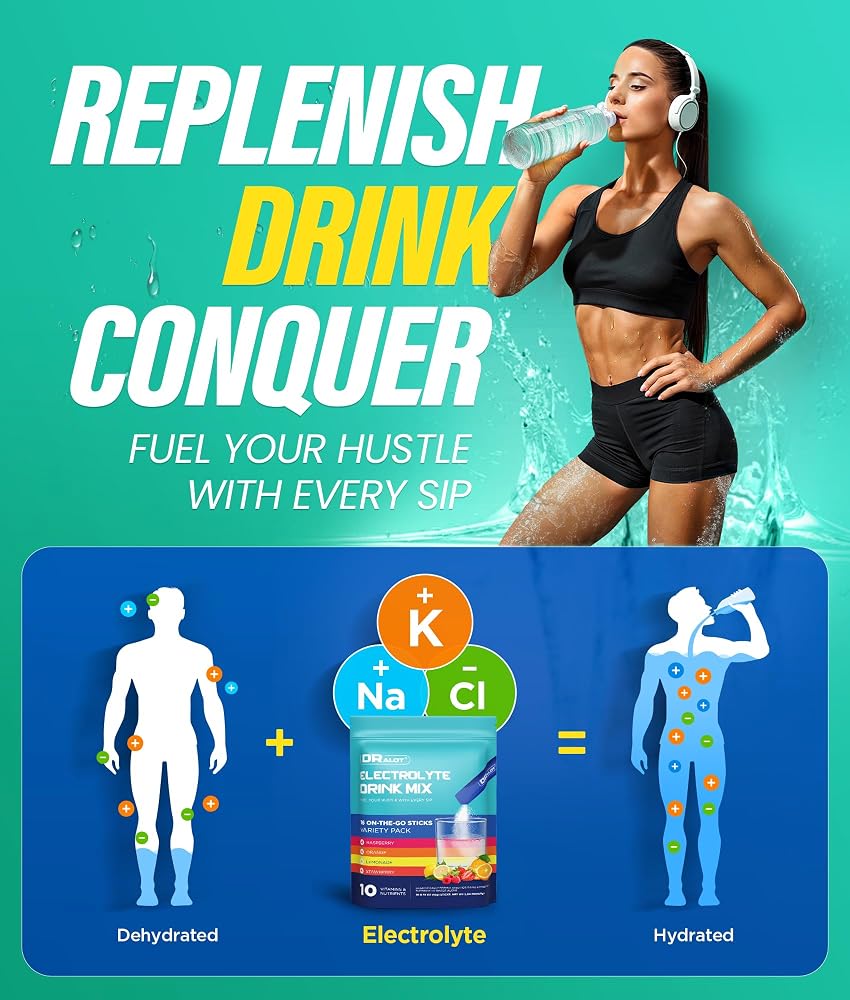 Dralot Nutrition Juicy Splash Sugar Free Electrolytes Powder