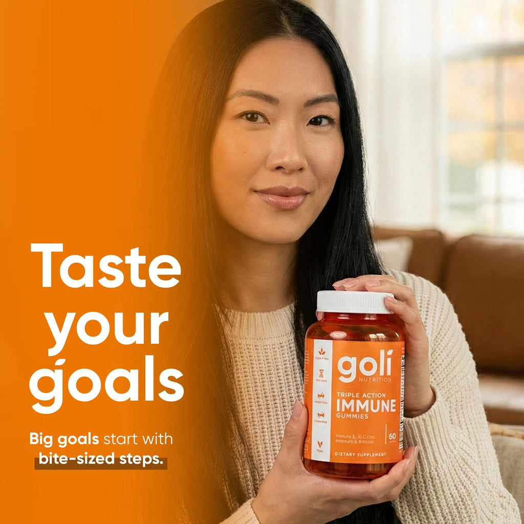 Goli Triple Action Immune Gummies with Vitamin C, D & Zinc - 180 Count - image 5