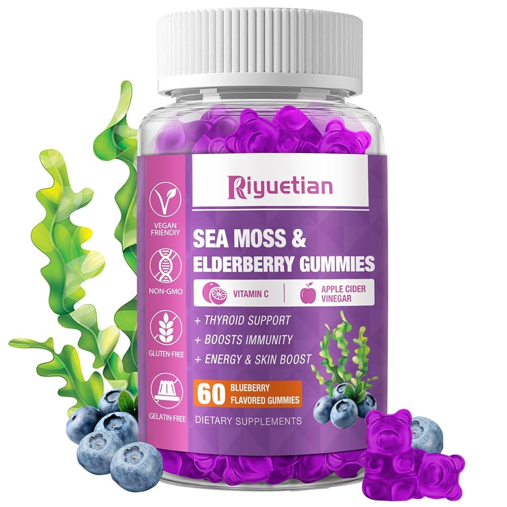 Riyuetian Sea Moss Gummies & Elderberry