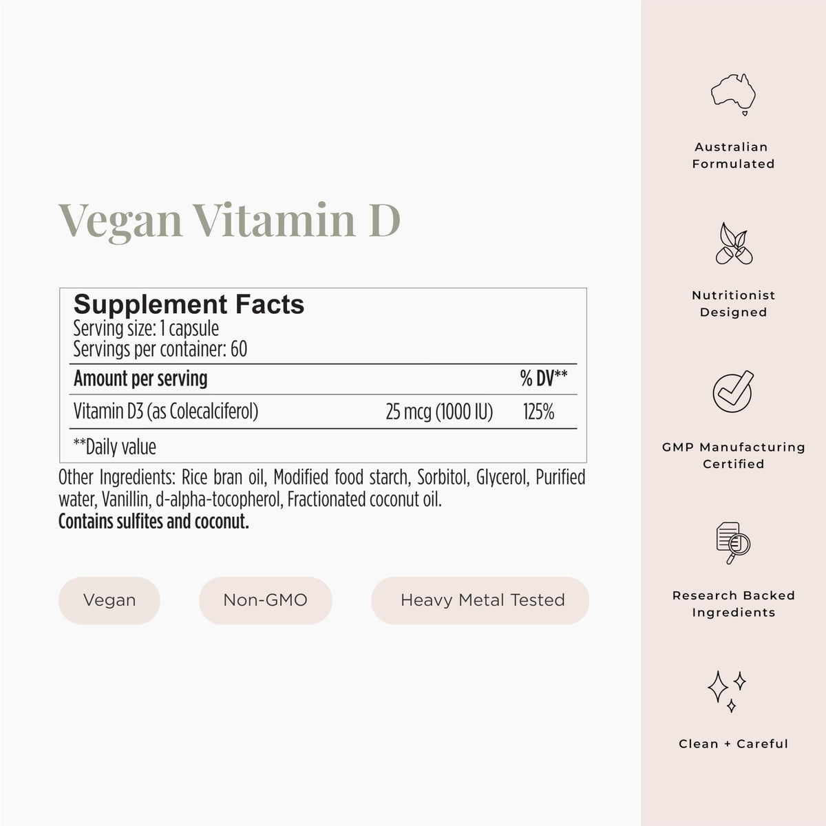 JSHealth Vitamin D3 1000IU Vegan Supplement - 60 Tablets - image 4