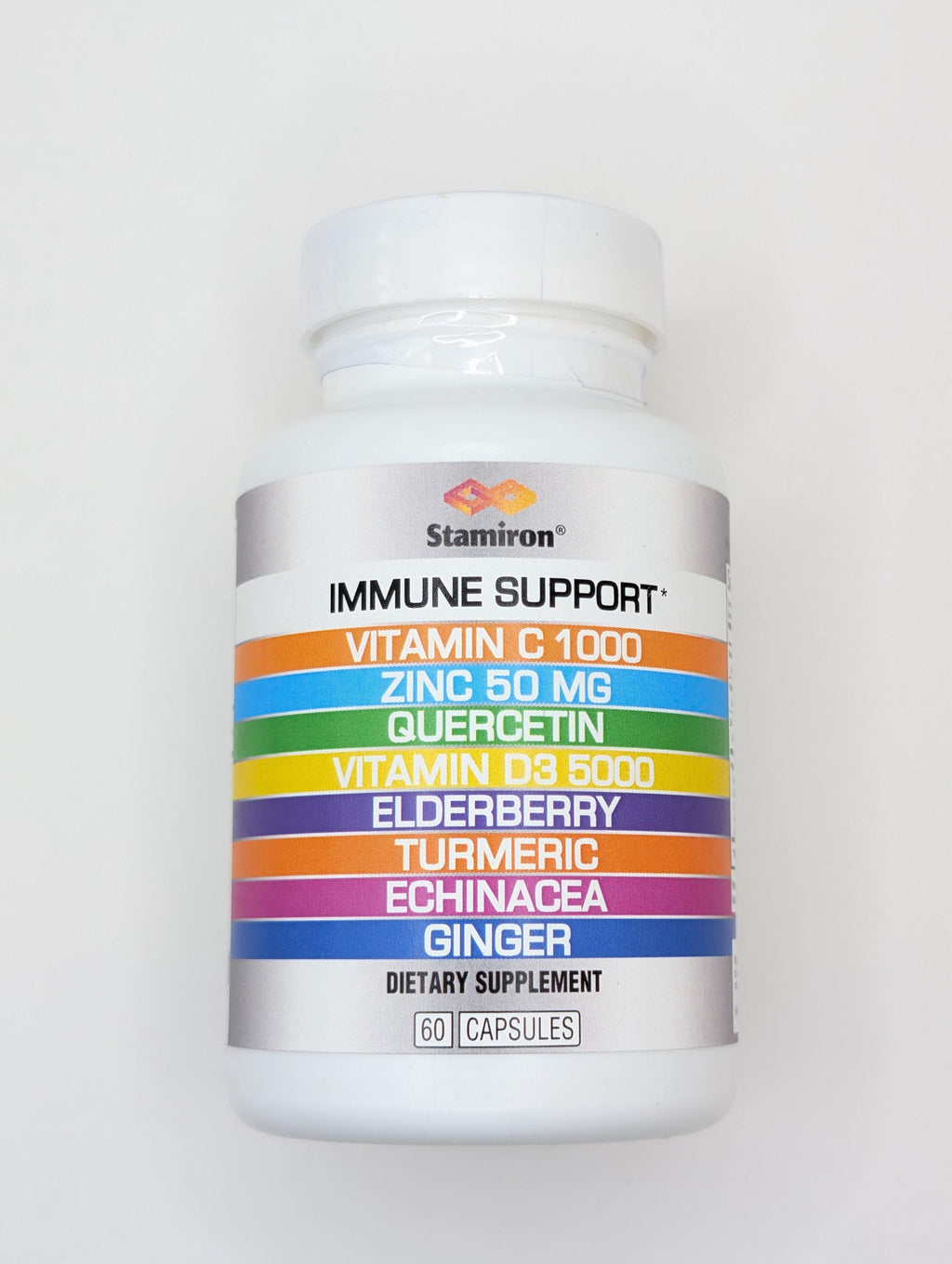 Stamiron 8-in-1 Immune Support with Zinc & Vitamin D3 - 60 Capsules - image 6