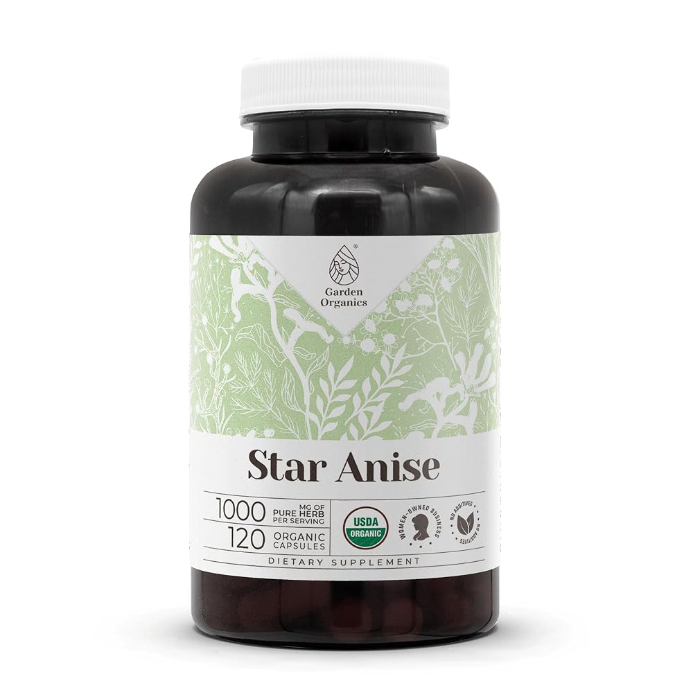 Garden Organics Star Anise USDA Organic Capsules