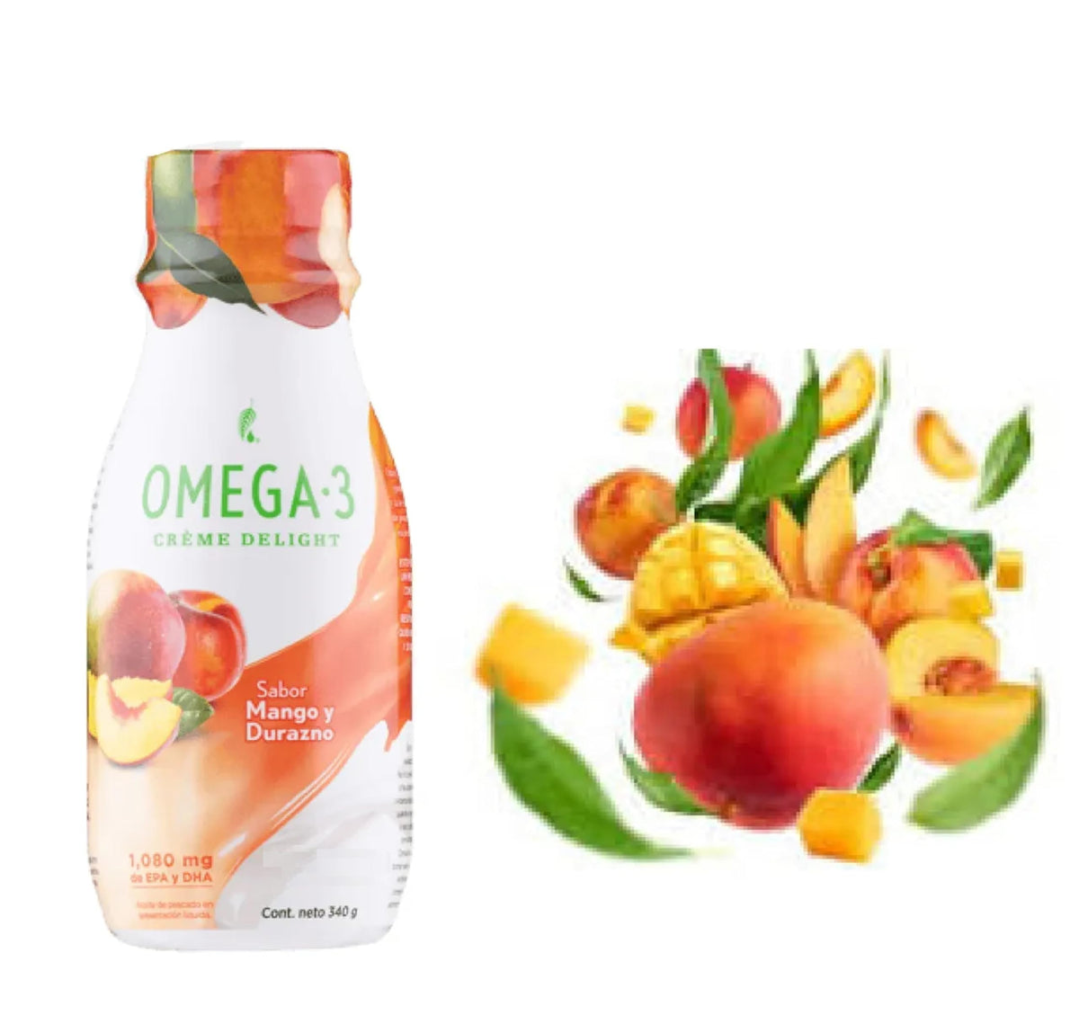 Melaleuca Omega 3 Crème Delight Peach Mango Tango - 12 Fl Oz