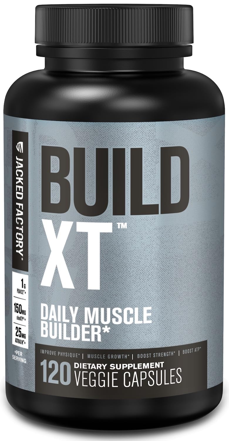 Jacked Factory Build-XT Muscle Builder - 120 Vegetarian Capsules