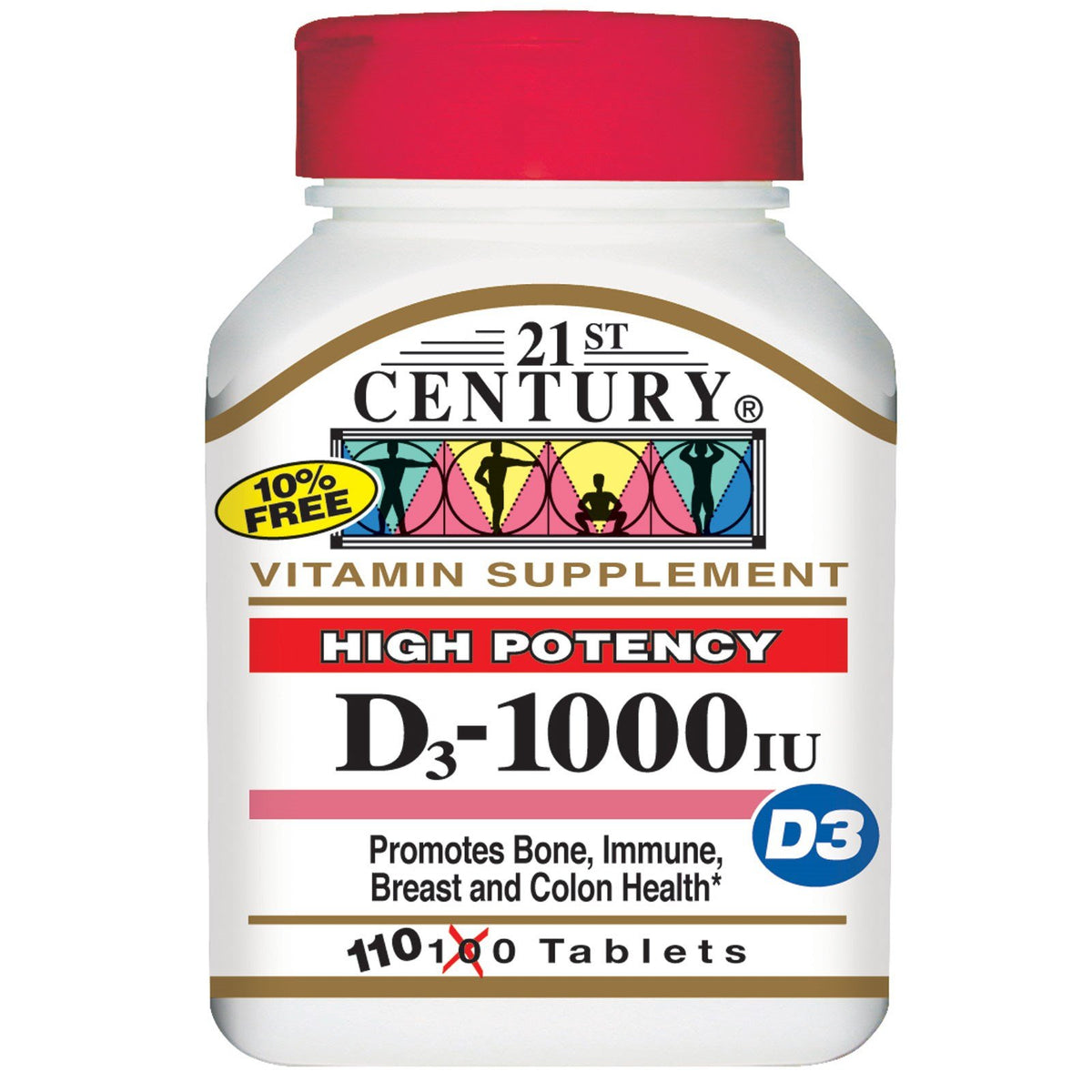 21st Century Vitamin D3 1000 IU Tablets - 440 Count