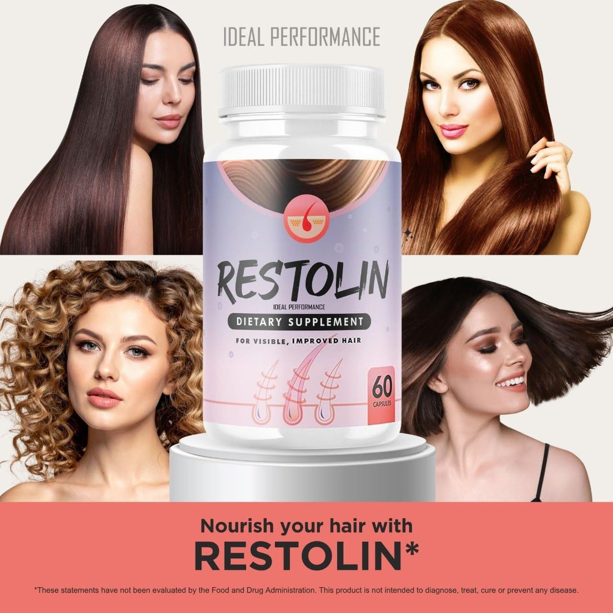 IDEAL PERFORMANCE Restolin Hair Capsules Advanced Formula - 60 Capsules - image 4