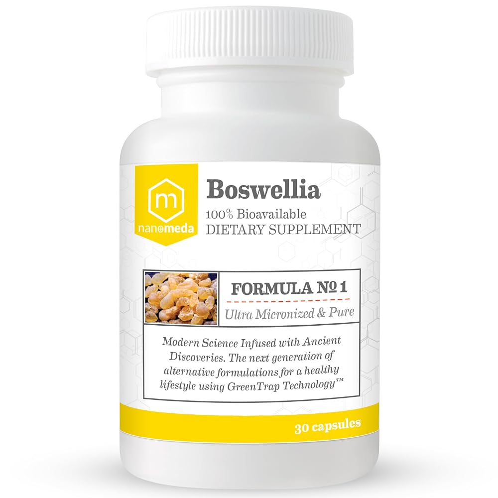 Nano Meda Boswellia Extract with Curcumin & Ginger - 60 Vegetarian Capsules