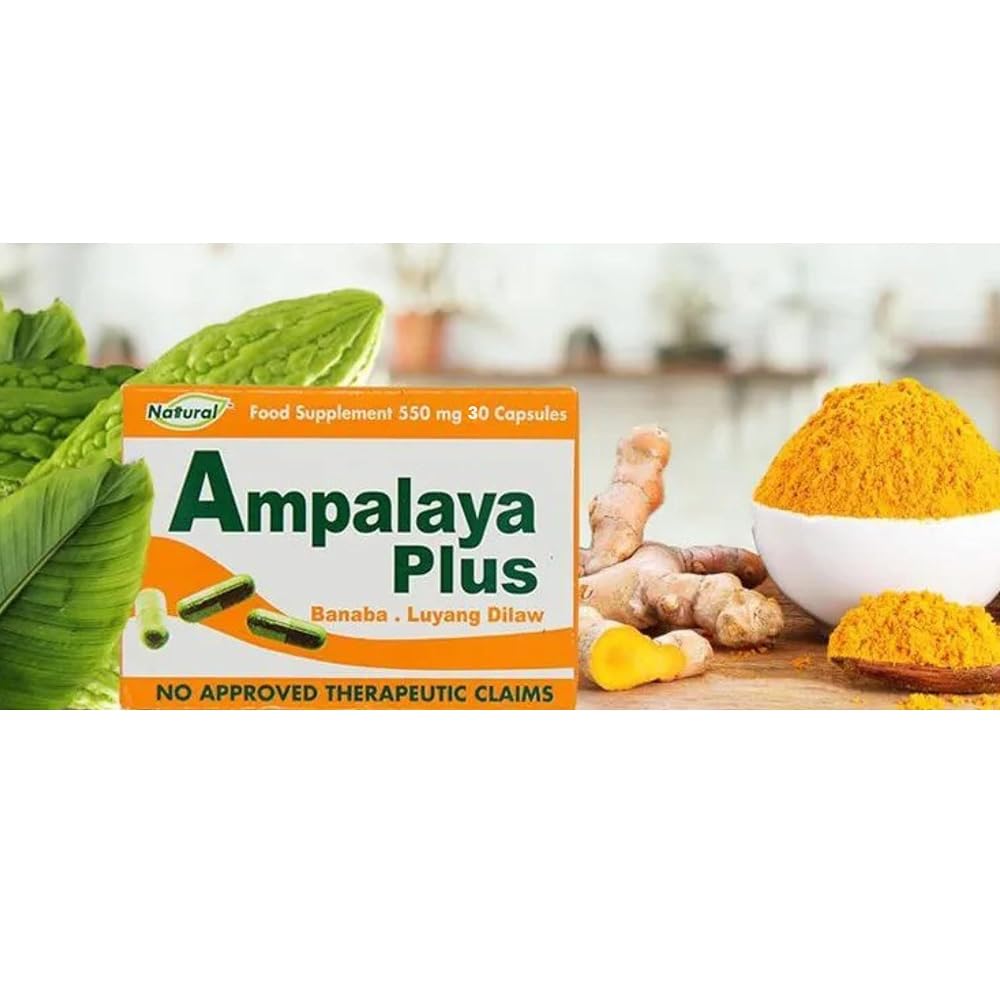 Nattural Amplaya Plus Banaba & Luyang Dilaw 550 mg - 120 Capsules - image 2