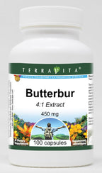 Terravita Butterbur 4:1 450 mg - 300 Capsules (3 Pack)