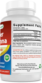 Best Naturals Guarana 1200 mg Energy Support - 180 Tablets - image 5
