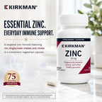 Kirkman Zinc 20 mg Hypoallergenic Mineral Supplement - 250 Vegetarian Capsules - image 2