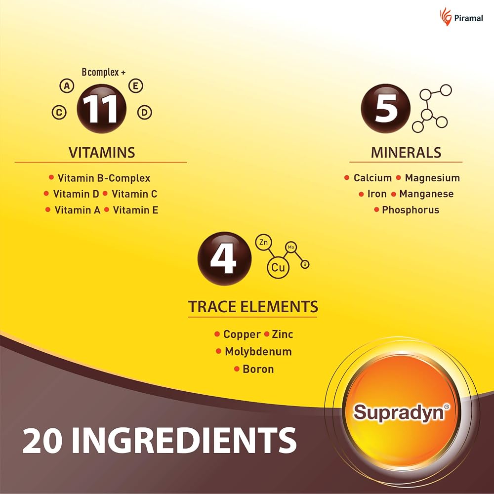 Supradyn Multivitamin with Minerals and Trace Elements - 225 Tablets - image 7