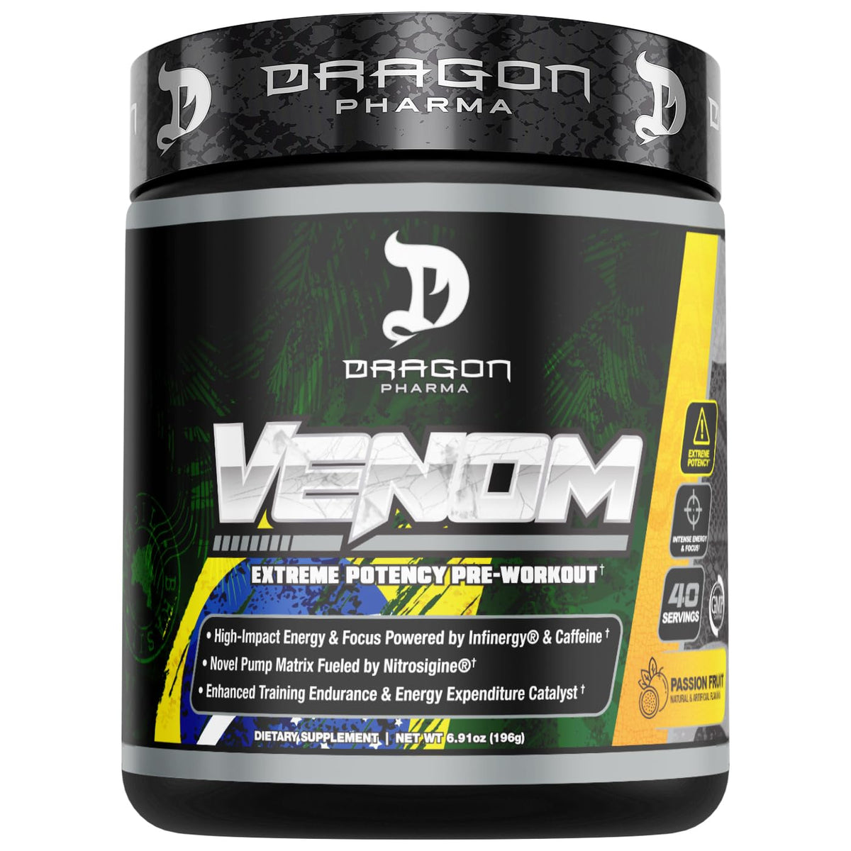 DRAGON PHARMA Venom Extreme Potency Pre-Workout