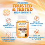 Nature's Nutrition Omega 3 Fish Oil Gummies - Extra Strength Omega-3