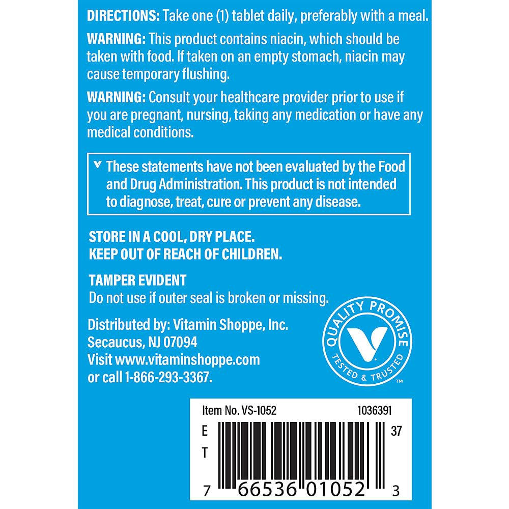 The Vitamin Shoppe Vitamin B-Complex Energy Support - 100 Tablets - image 3