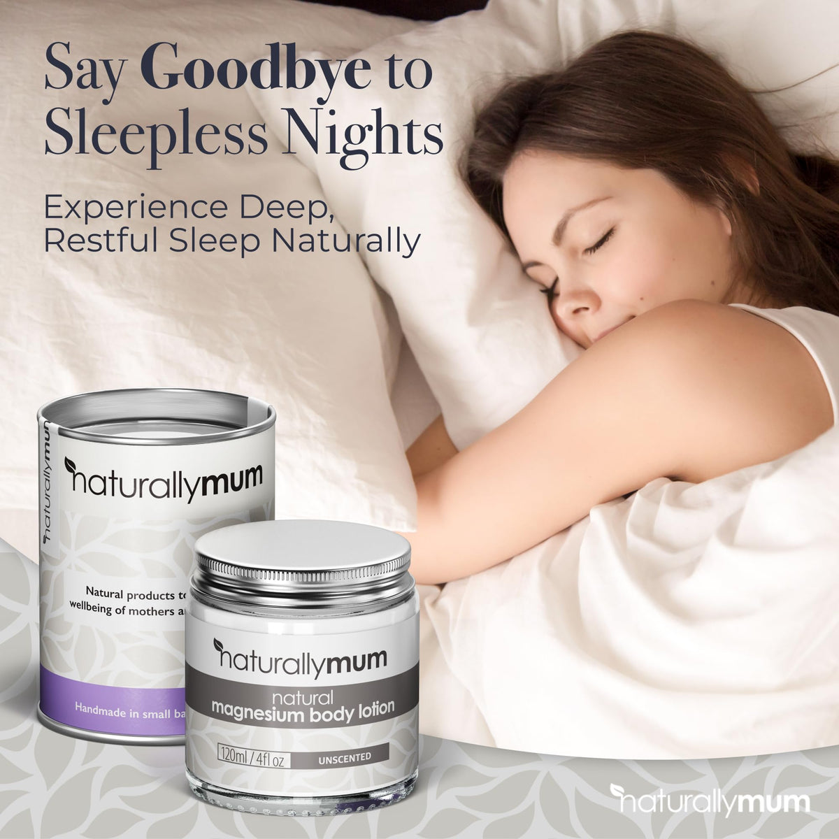 NaturallyMum Magnesium Body Lotion for Sleep & Muscle Health - 4 Fl Oz - image 2