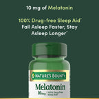 Nature's Bounty Melatonin 10mg Sleep Aid - 60 Tablets - image 3