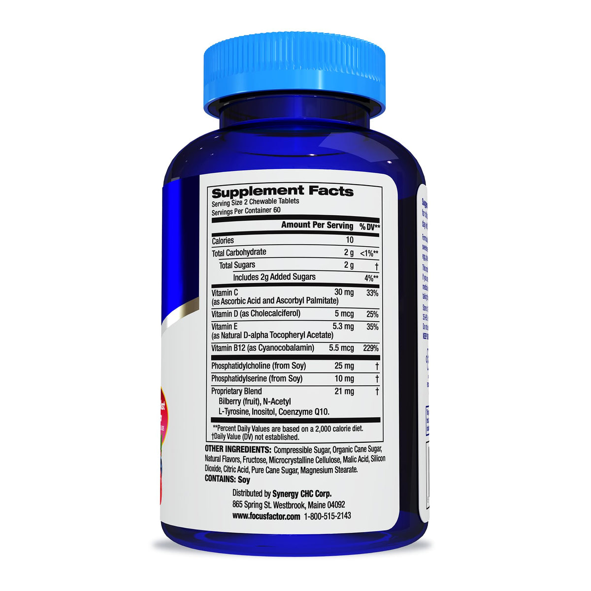 Focus Factor Kids Extra Strength Brain Health Chewable - 120 Count - image 2