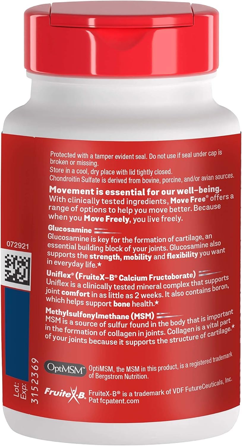 Schiff Move Free Advanced Joint Support Tablets Plus MSM - 360 Tablets - image 5