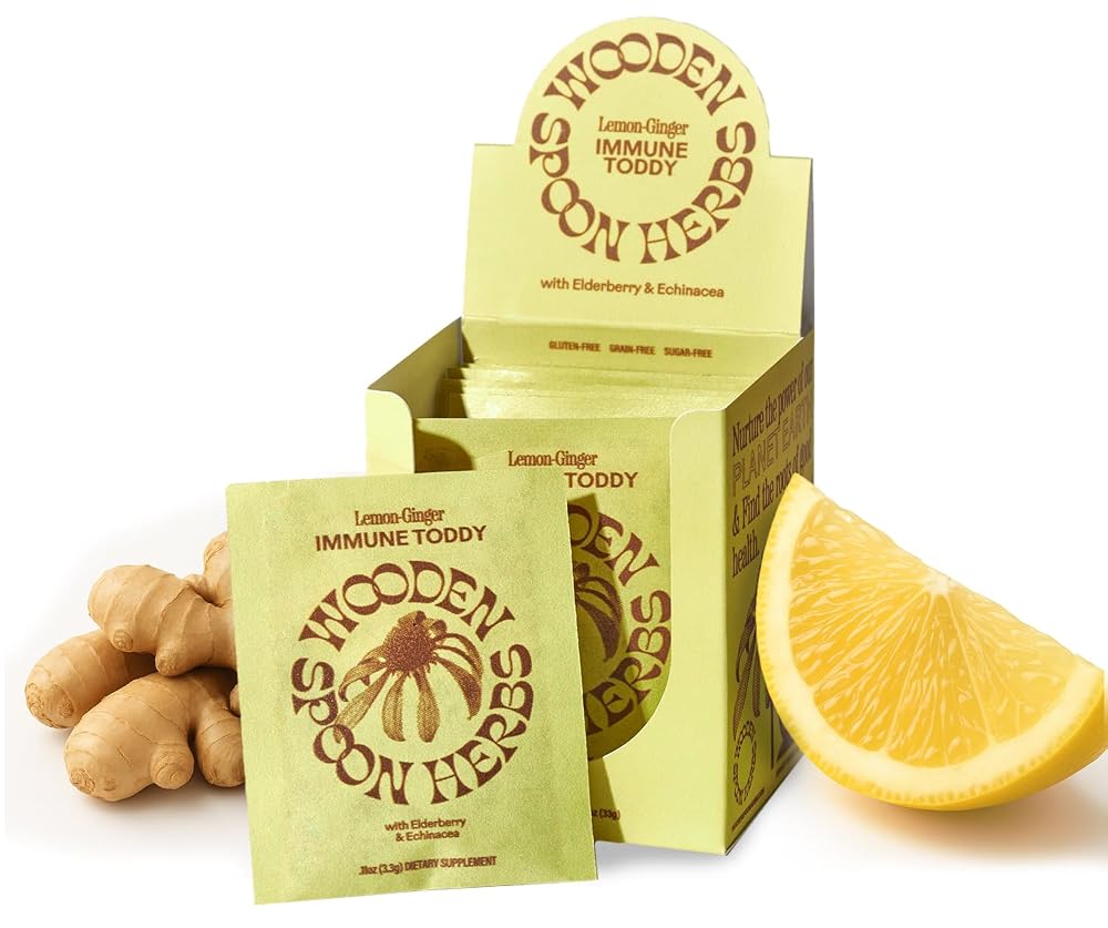 Wooden Spoon Herbs Lemon Ginger Immune Toddy - 10 Sachets