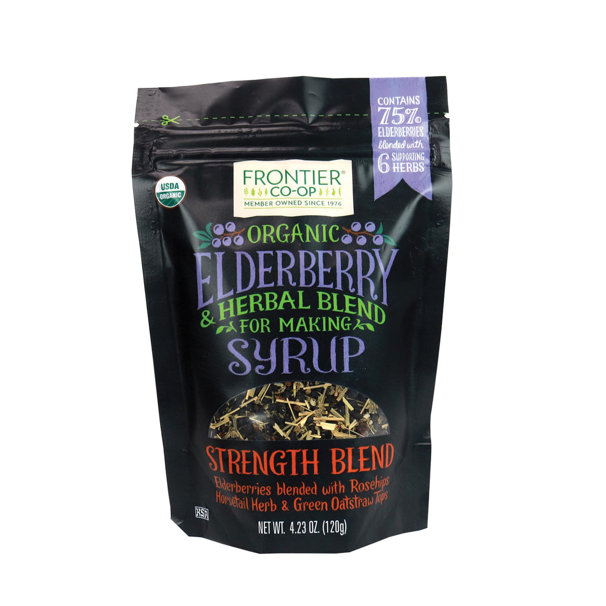 Frontier Co-op Organic Elderberry Dried Herbs - 4.23 oz