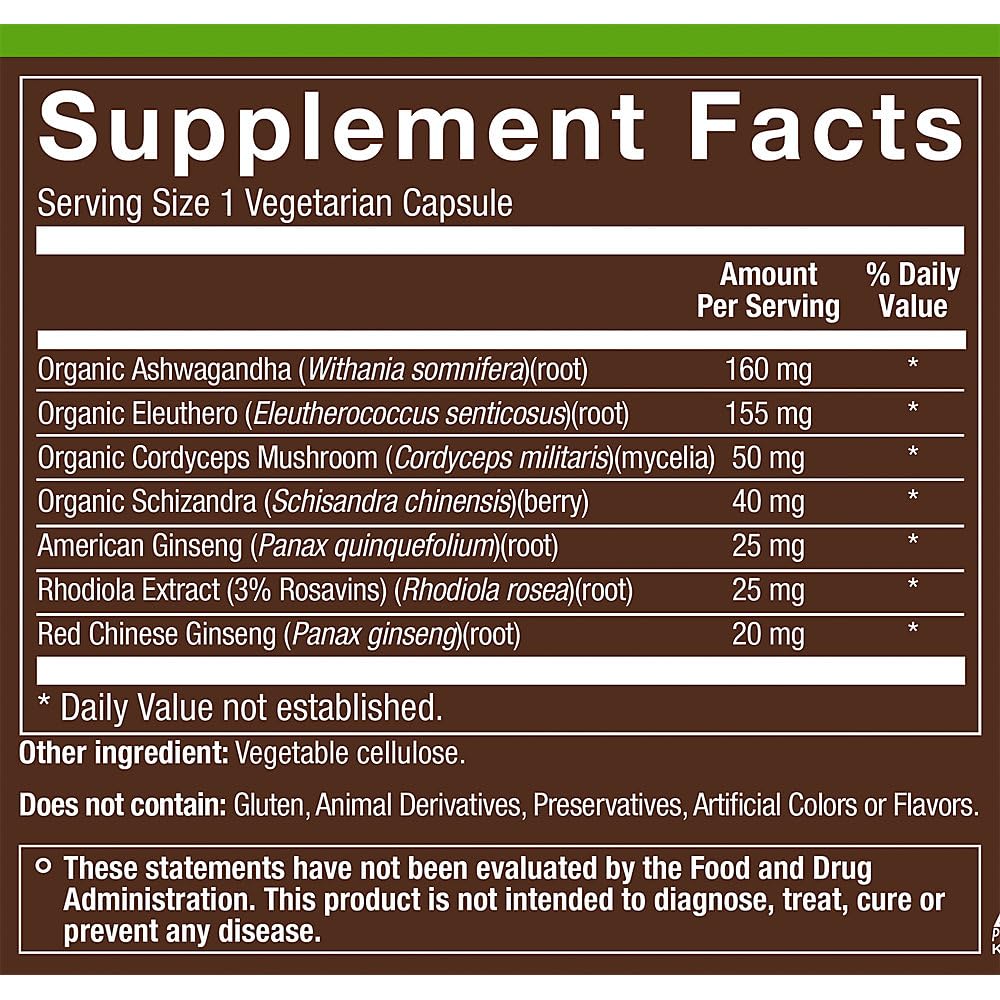 plnt Adaptogen Herbal Formula with Ashwagandha & Rhodiola - 90 Capsules - image 2
