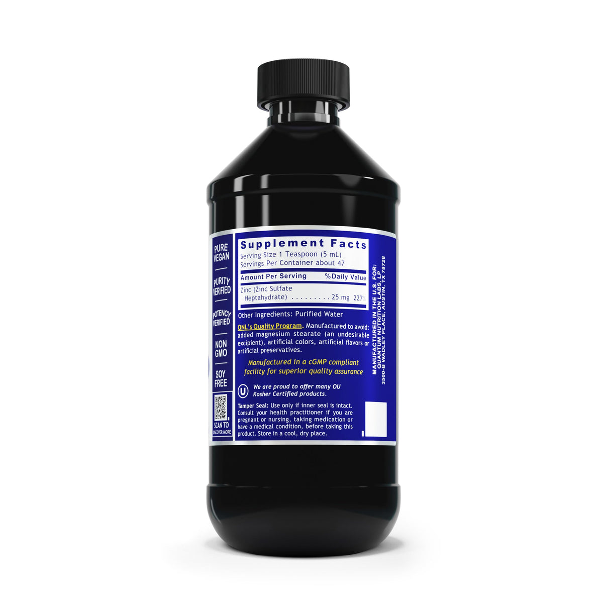 Quantum Nutrition Labs Liquid Zinc Supplement Drops - 8 Fl Oz - image 2