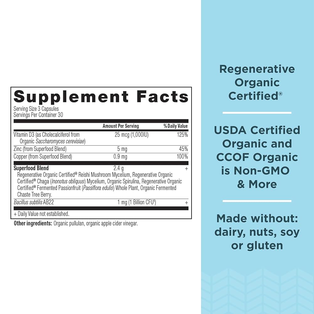 Ancient Nutrition Regenerative Organic Certified Vitamins and Minerals