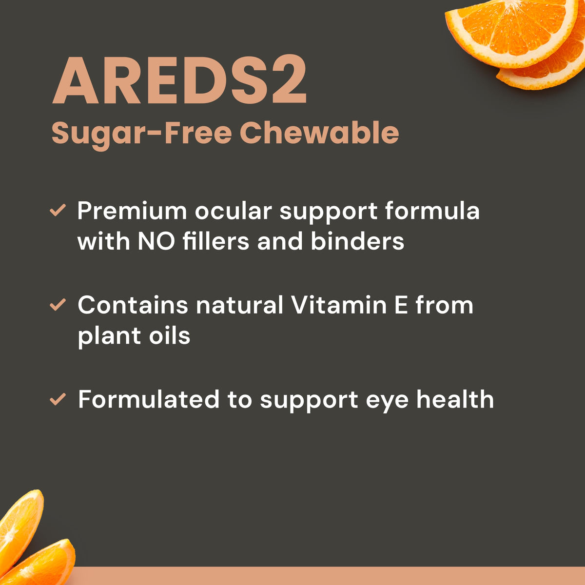 VisiVite AREDS 2 Sugar Free Eye Vitamins - 60 Chewable Tablets - image 2