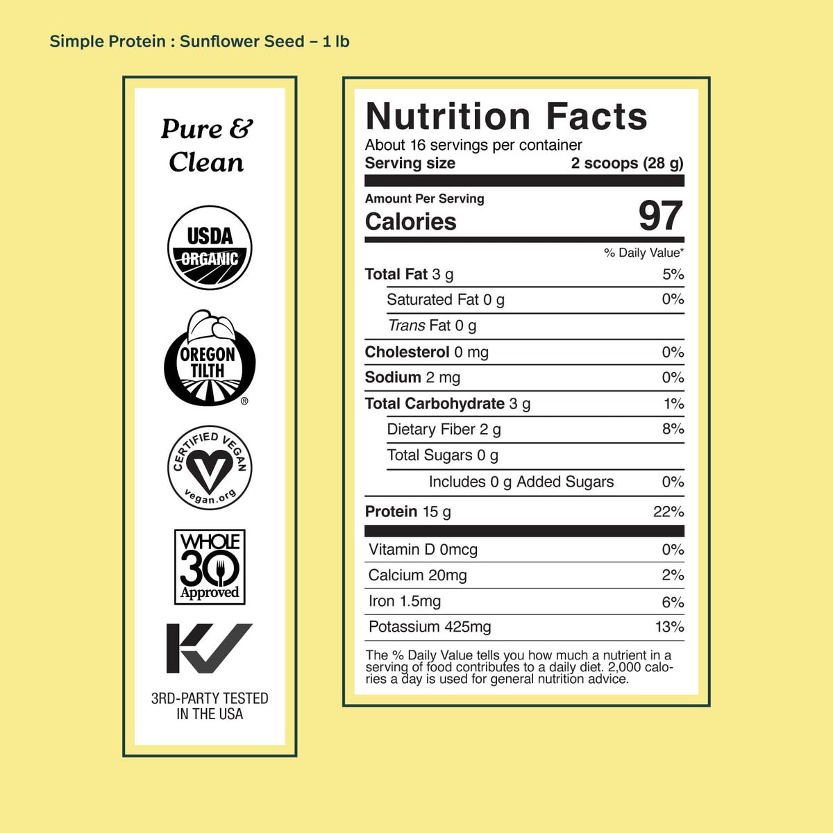 Sprout Living, Simple Protein, Organic Plant Protein Powder