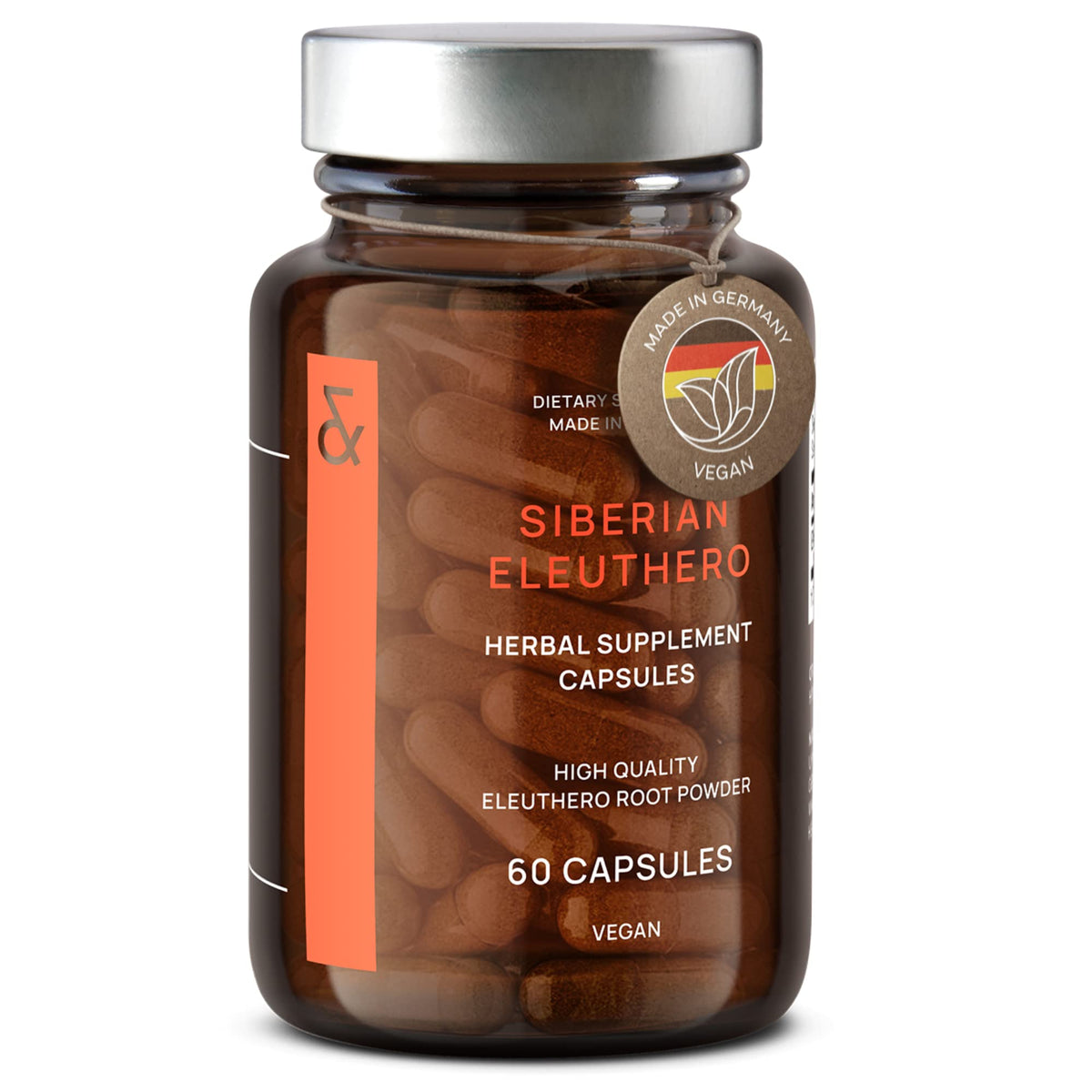 CLAV Siberian Ginseng 900mg Eleutherococcus Root - 60 Capsules