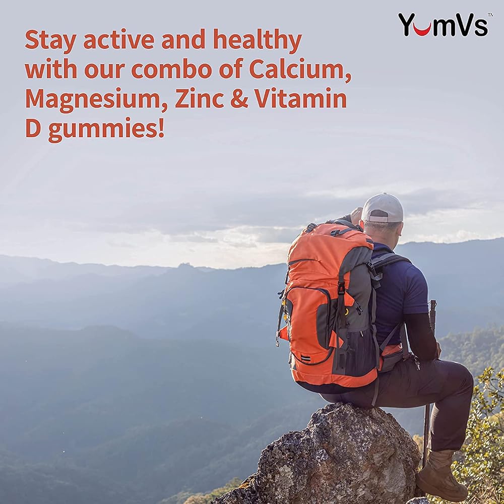 YUM-V'S Calcium Magnesium Zinc Gummies with D3 - 90 Count - image 4