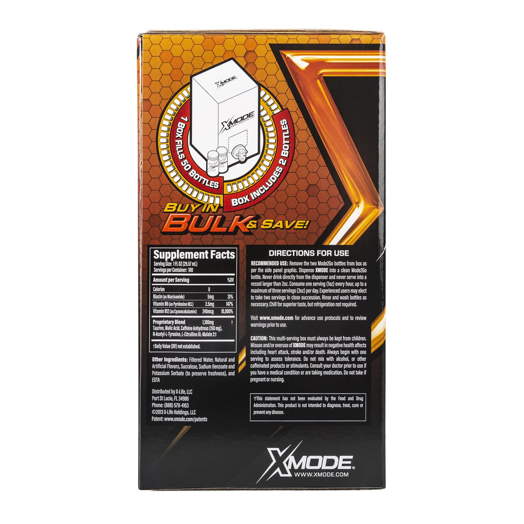 XMODE Extra Strength Energy Shots Dispenser Tangerine - 100 Servings - image 4
