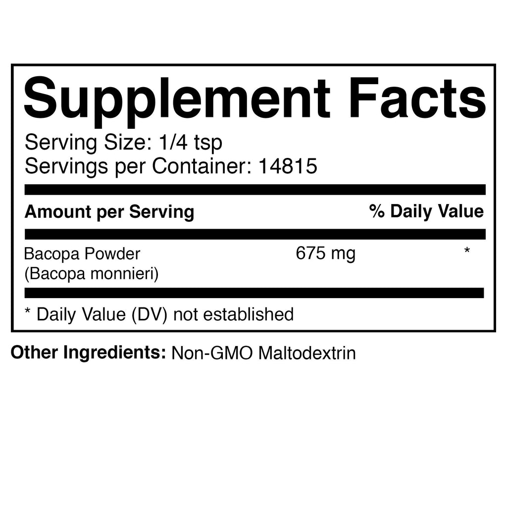 Prescribed For Life Bacopa Powder 10:1