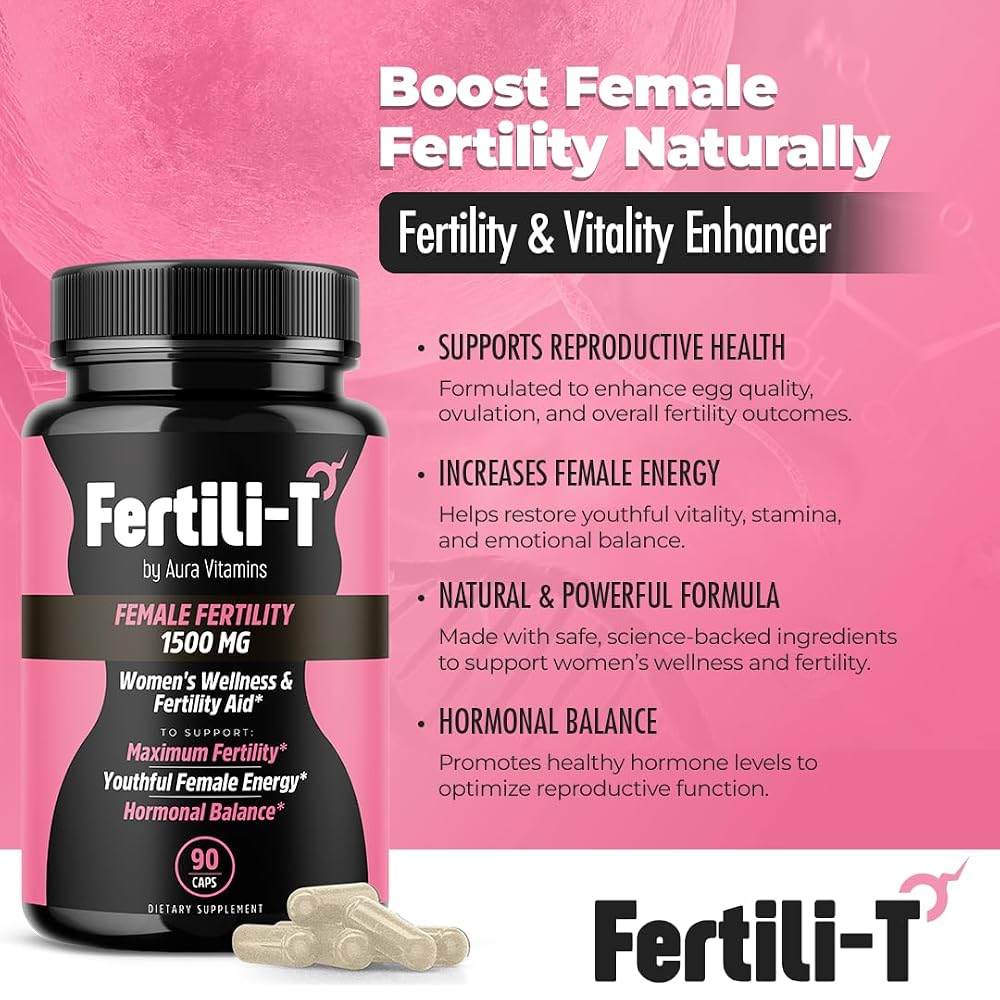 AURA VITAMINS Fertili-T Female Fertility Support - 90 Capsules - image 4