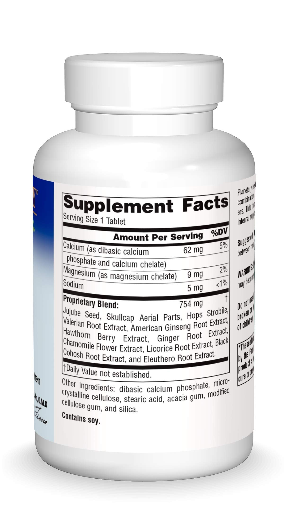 Planetary Herbals Stress Free Calm Formula - 60 Tablets - image 3