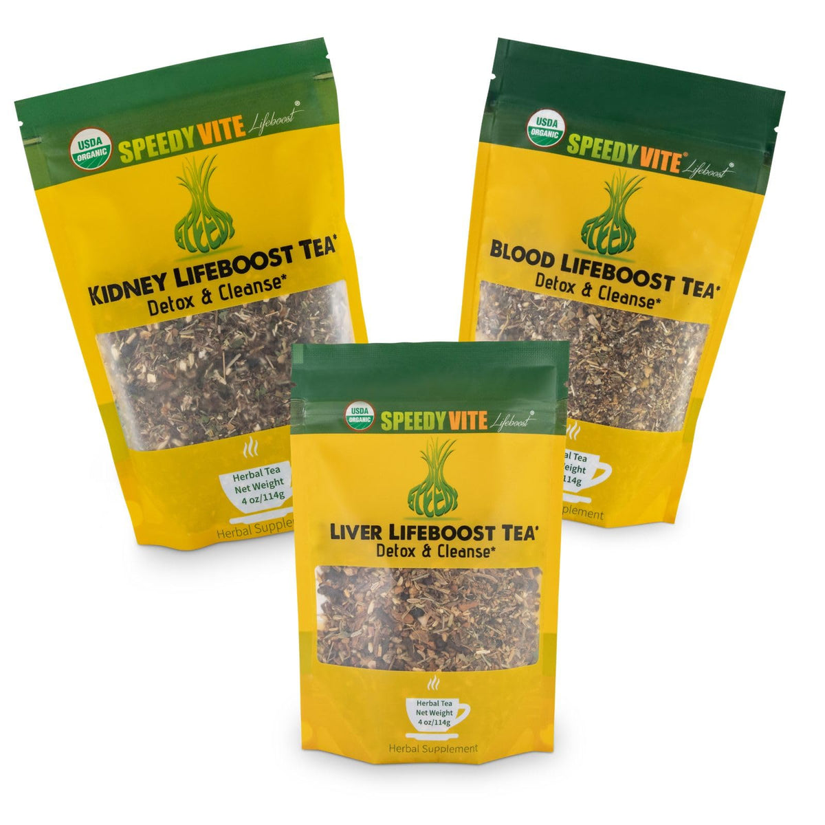 SpeedyVite Tea Total Detox & Cleanse Combo - 3 Pack