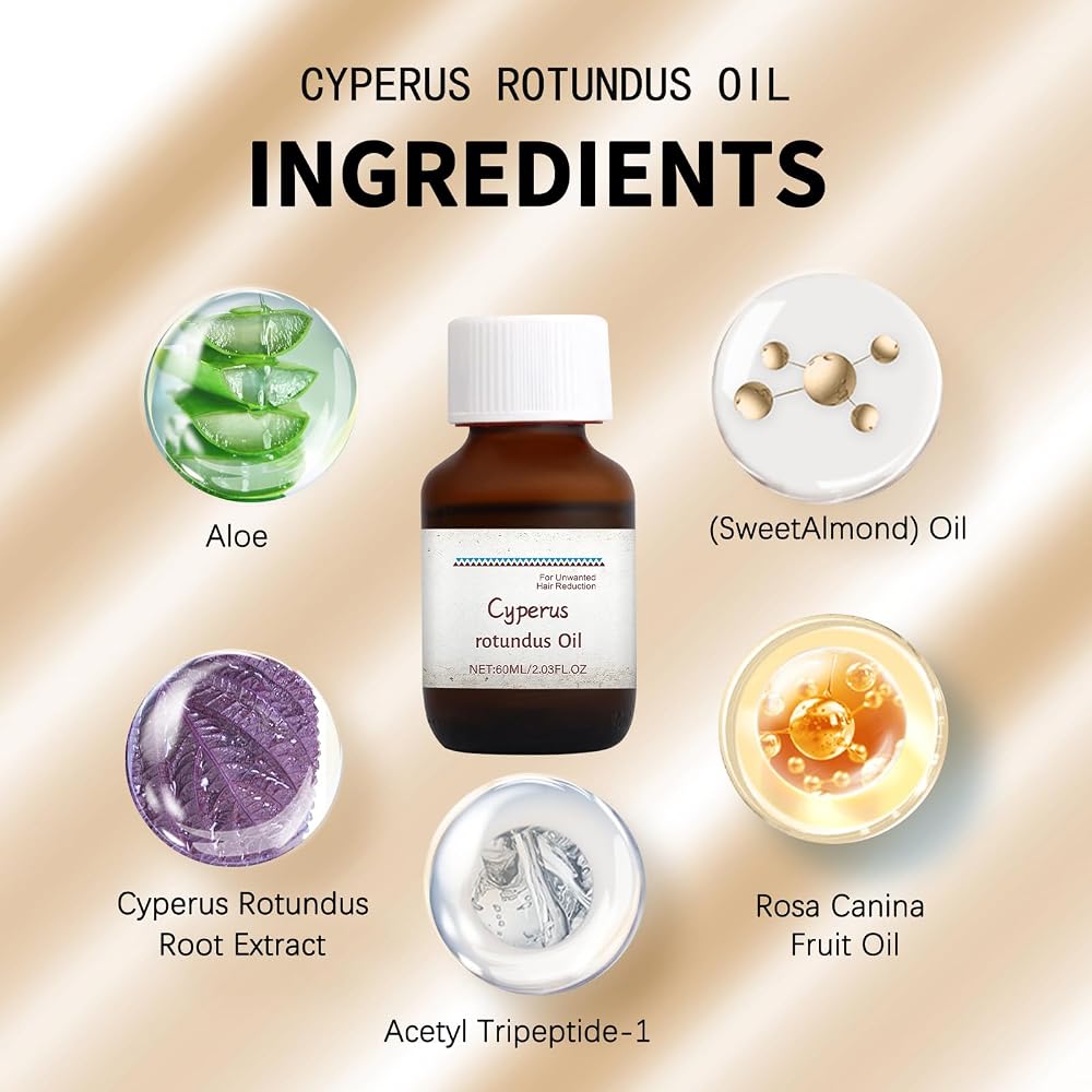 HXCBEC Cyperus Rotundus Oil Hair Removal - 60 mL - image 2