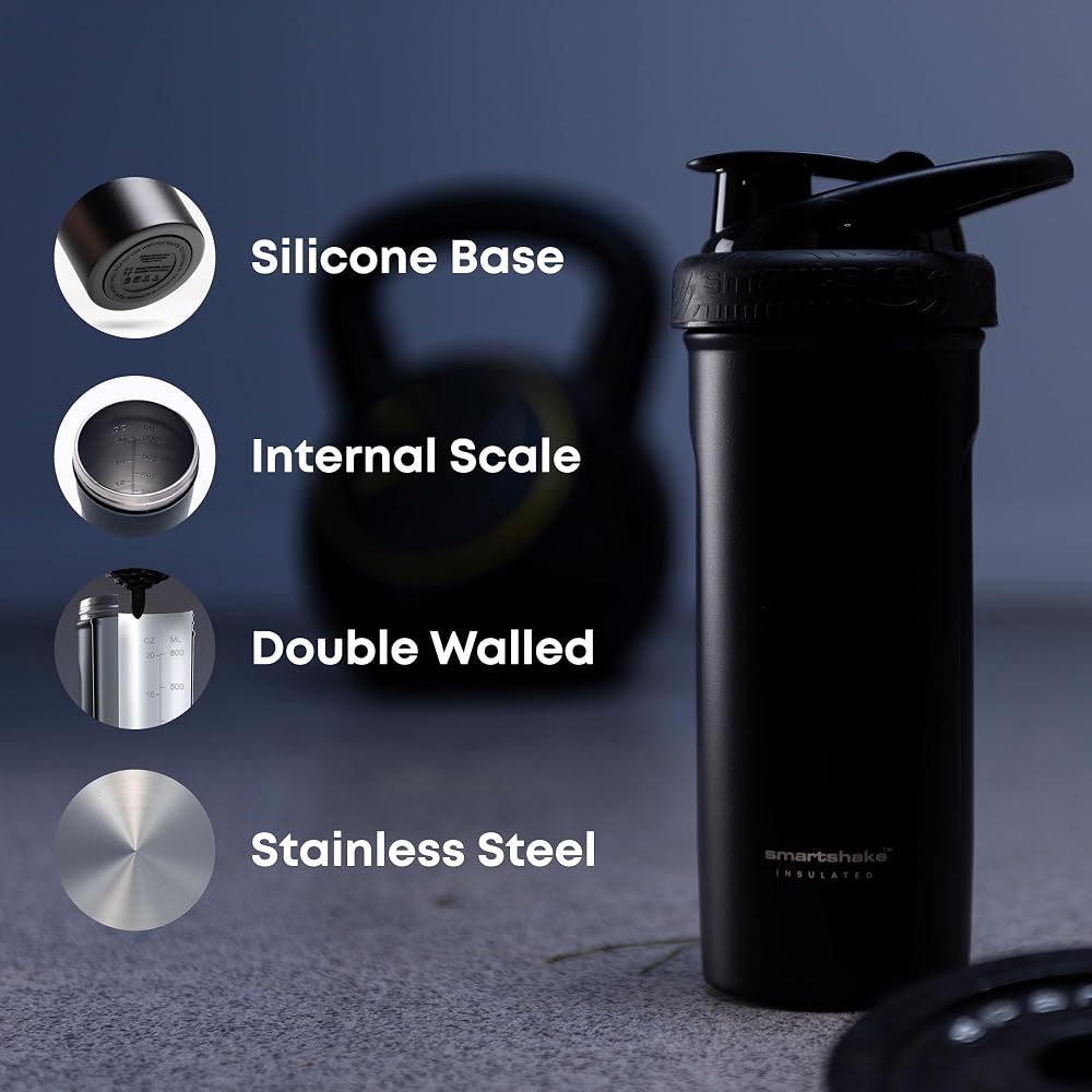 Smartshake Insulated Stainless Steel Shaker Cup 750ml - 1 Count - image 2