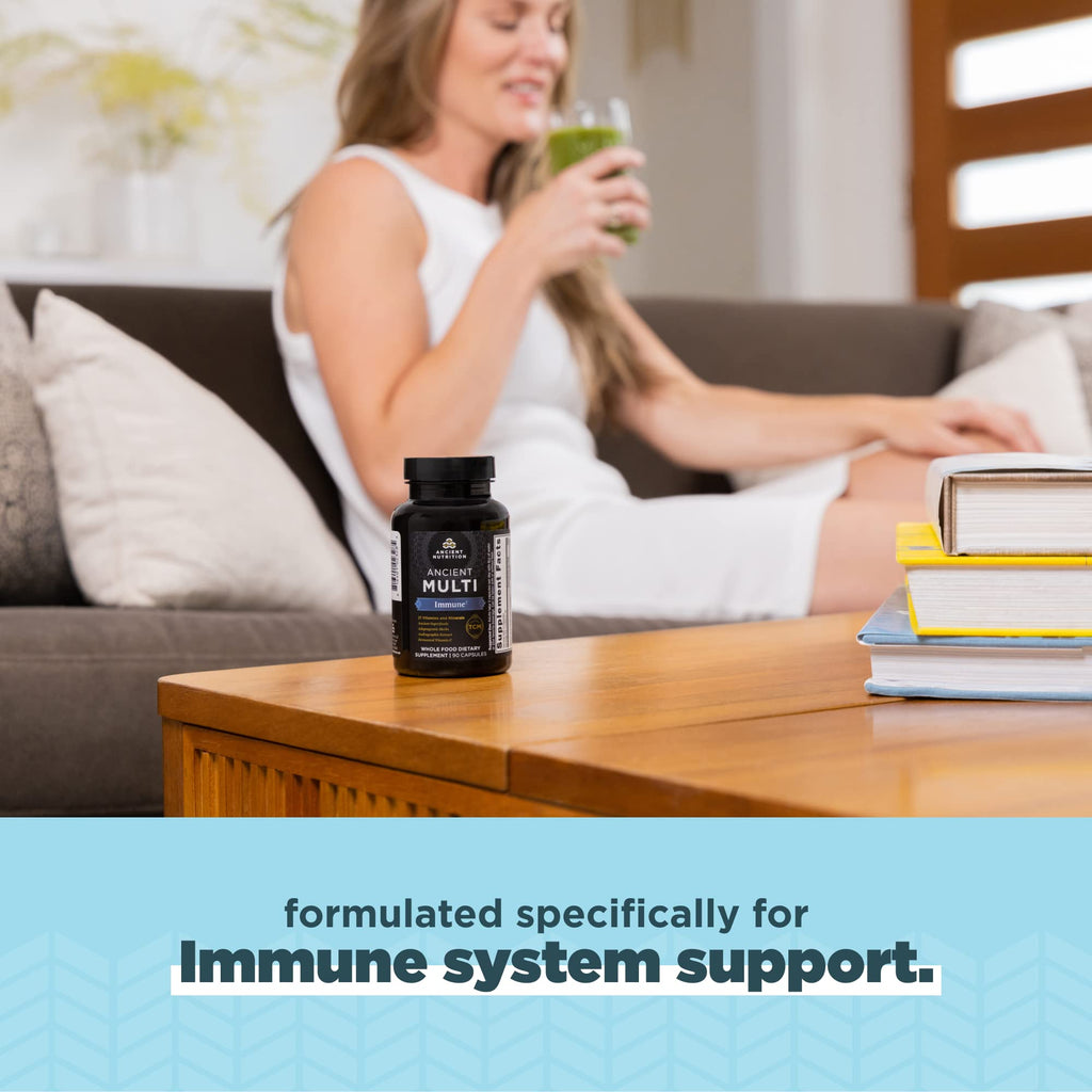 Ancient Nutrition Immune Support Multivitamin with Vitamin D & C - 90 Capsules - image 5