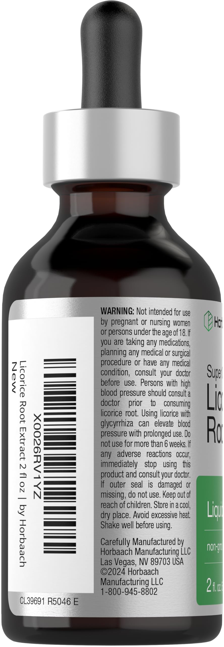 Horbäach Licorice Root Extract Alcohol-Free Tincture - 2 fl oz - image 3
