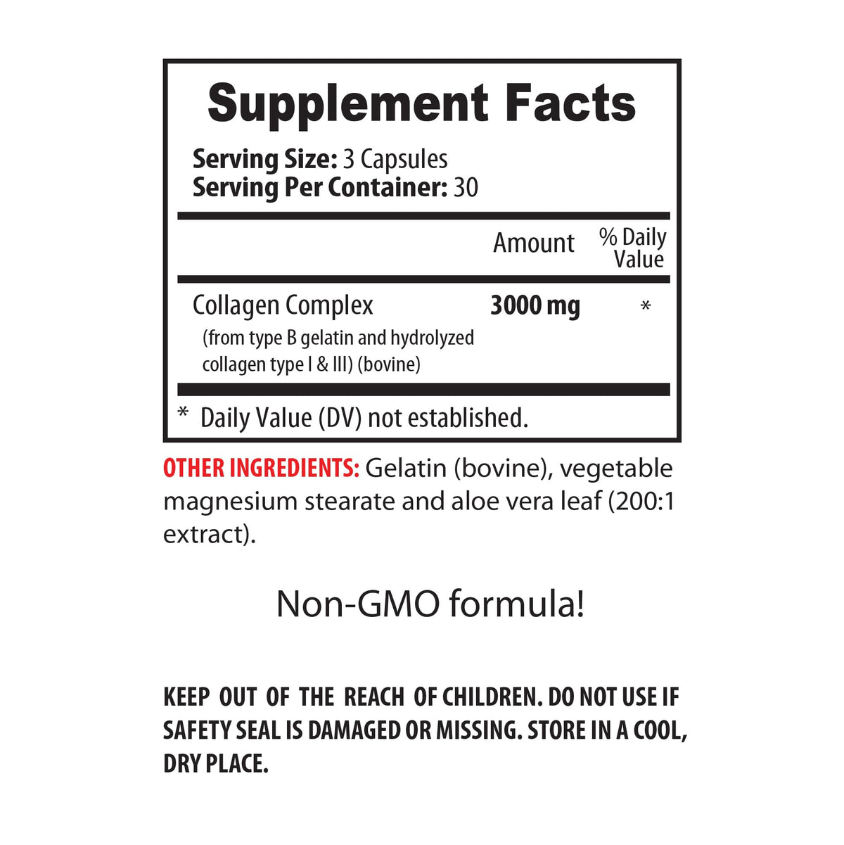 VIP Vitamins Collagen Complex 3000mg Joint Support - 180 Capsules - image 5