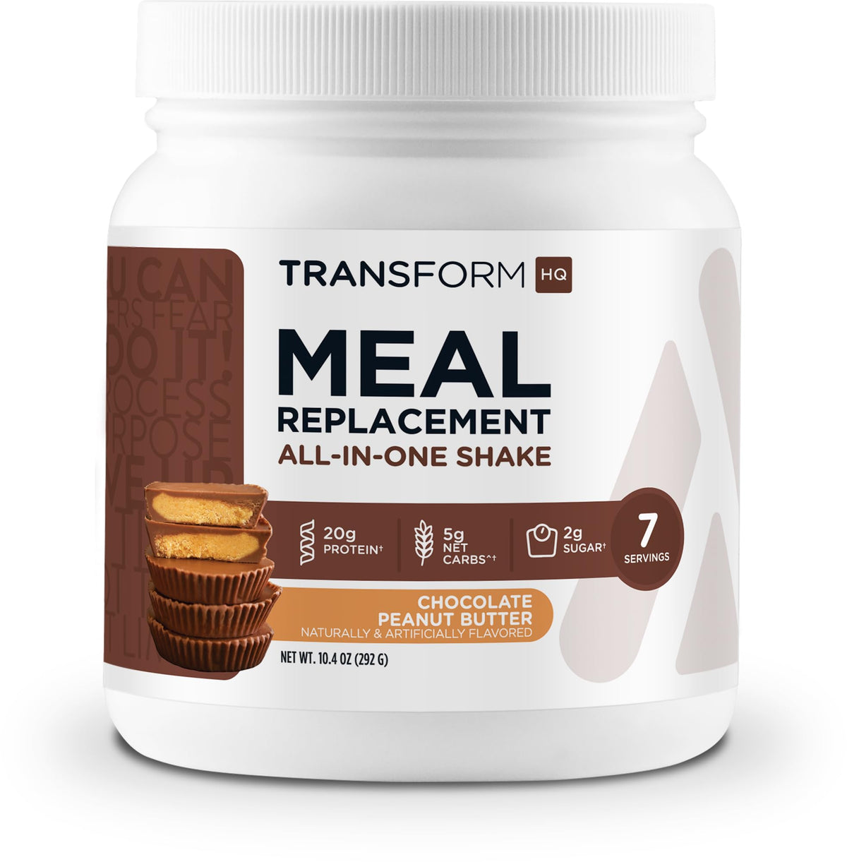 TransformHQ Meal Replacement Shake Powder 7 Servings (Peach Milkshake