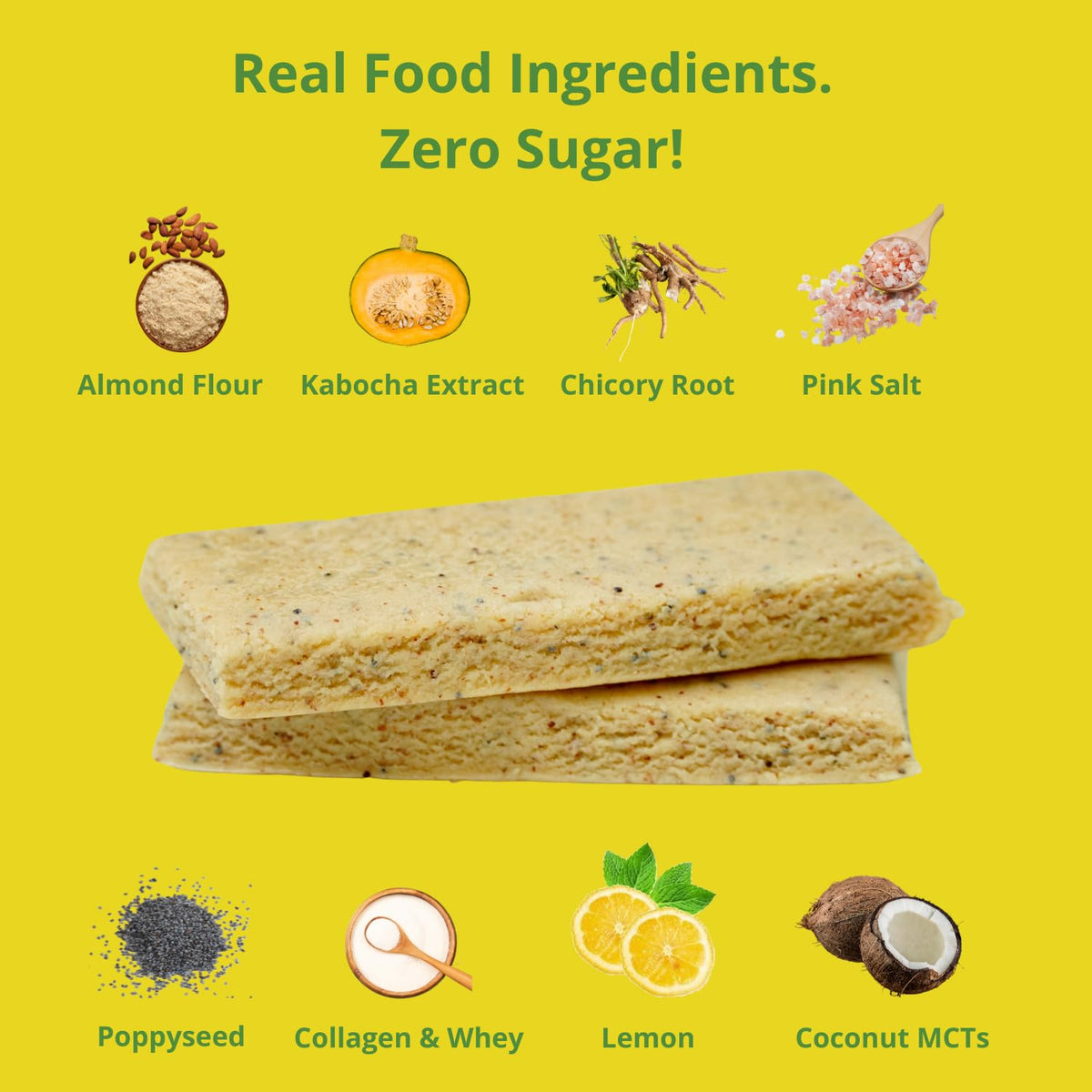 BOCHA SWEET Keto Protein Bar Lemon Poppyseed - 12 Count - image 4